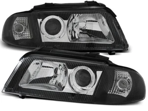 AUDI A4 1999 2000 BLACK HEADLIGHTS LPAU01 - Picture 1 of 1