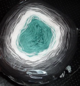 SKYE MANDALA YARN, Color Change Gradient Cake Yarn, FROM SKYEBAZAAR,UK- BLACK - Picture 1 of 3