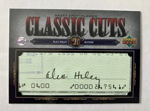 2007 Upper Deck Classic Cuts Sweet Spot Alex Haley Cut Autograph - Picture 1 of 2