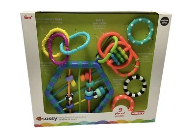 Teething Busy Bands Take Along, Toys, Baby Toy, Activity Toy, Sensory Toy for T - Image 1 of 2