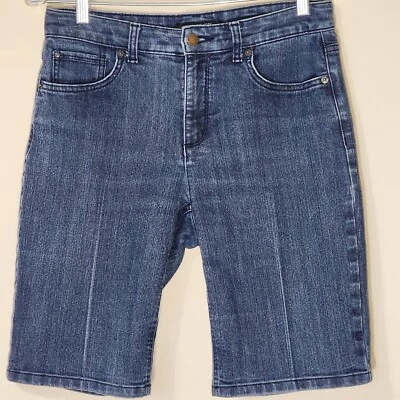 Jones New York Signature джинсовые бермудские шорты размер 6 Lexington эластичные синие - Изображение 1 из 4