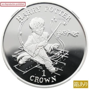 Isle of Man 2001 Elizabeth II 1 Crown Silver Coin NGC PF70UC Harry Potter and th - Picture 1 of 7