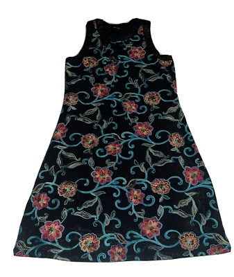 Платье Karen Kane размер M с цветочным рисунком длина с подкладкой 36 дюймов без рукавов #ST53 - Изображение 1 из 4