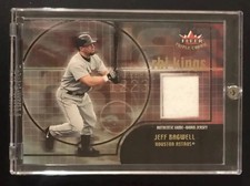 2002 Fleer Triple Crown Jeff Bagwell RBI Kings Game Used Jersey Patch Relic GU