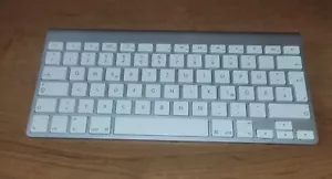 Apple Kabellose Bluetooth Deutsch Tastatur - Silber (A1314) - TOP ZUSTAND - Bild 1 von 7