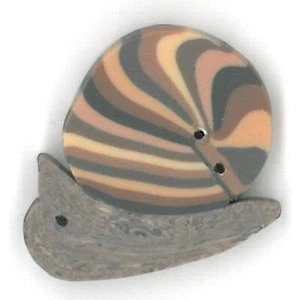 Garden Snail 1133 Buttons by Just Another Button Company - Picture 1 of 2