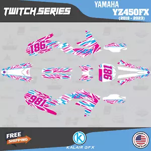 Graphics Kit for Yamaha YZ450FX 2019 2020 2021 2022 2023 Twitch Series - Pink - Picture 1 of 6