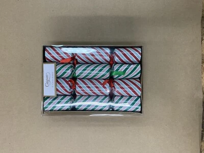 Caspari Paper Crackers for Christmas: Candy Cane Stripes - Image 1 of 3