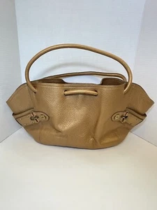 Cole Haan Denney dunkelgold genarbtes Leder Schultertasche Handtasche gebraucht, in einwandfreiem Zustand geräumig Boho - Bild 1 von 22
