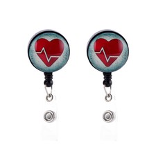 1 Set of 2 Pcs Portable Badge Holder Useful Creative ID Holder Metal Clip