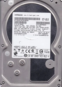 HUA722020ALA330 OCT 2010 MLC: JPK3EA pn: 0F10452 FW: 3EA 2TB 3.5" SATA HITACHI - Picture 1 of 5