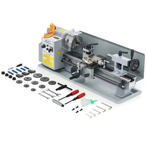 18x35cm(7x14") Tischdrehbank 550W Metalldrehmaschine Mini-Drehmaschine Drehbank - Bild 1 von 7