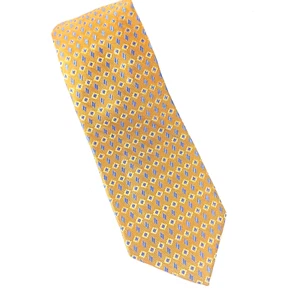 David Donahue Herren 100 % Seide Krawatte Gold und Blau Gewebt Italien Hergestellt in den USA - Bild 1 von 6