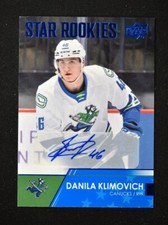 2021-22 AHL Base Auto Star Rookies #104 Danila Klimovich - Abbotsford Canucks