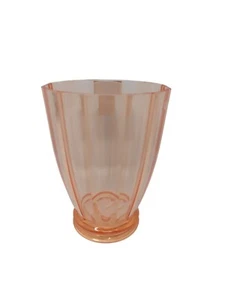 Fluted Plastic Peach Picnic Tumblers Cups Drink Reusable Strong 400ml Party BBQ - Picture 1 of 10