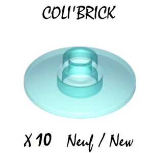 lego 4740 - 10x Disque Parabole / Dish 2x2 inverted Radar - Tr Light Blue - Neuf - Imagen 1 de 1