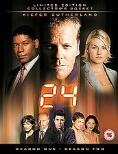 24: Seasons 1 and 2 DVD (2003) Kiefer Sutherland, Hopkins (DIR) cert 15