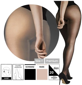 FIORE OUVVERT 20 DEN tights with opening crotch open flat seam S-XXL - Picture 1 of 11