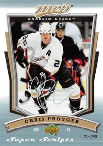 2007-08 Upper Deck MVP Super Script #102 Chris Pronger/25 - Imagen 1 de 2