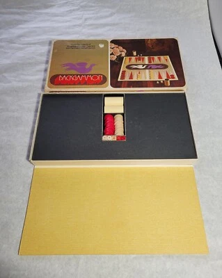 Vintage 1975 Backgammon Selchow & Righter Board Game 18"×18" NICE! - Image 1 of 4