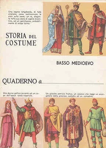 QUADERNO A QUADRETTI STORIA DEL COSTUME (FIGURE E TESTI IN COPERTINA) - Picture 1 of 1