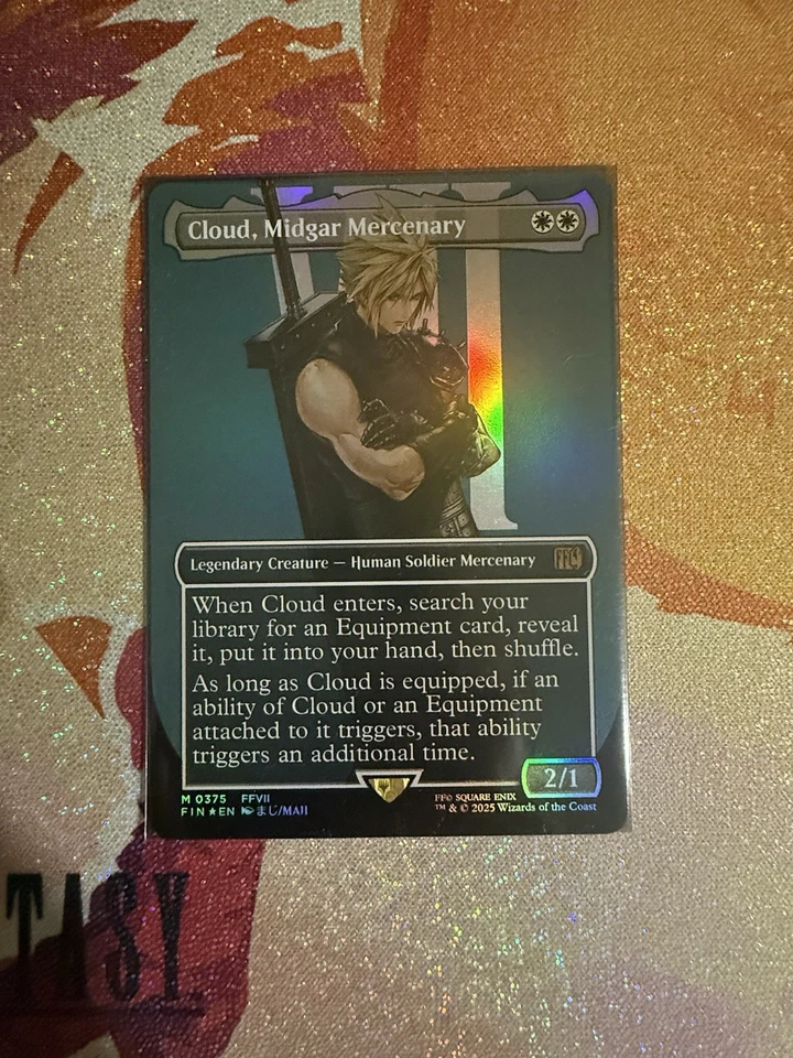 Cloud, Midgar Mercenary (Borderless) Final Fantasy Foil - Image 1 of 1