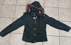 Dollhouse Medium Parka Black 754268K-65 With Removable Hood Pre-Owned Great Cond - Picture 1 of 16