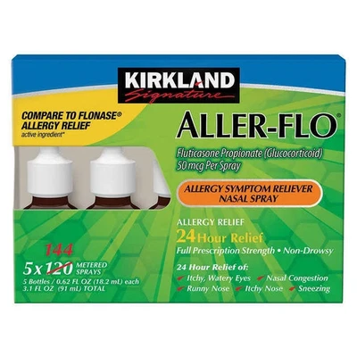 Kirkland Signature Aller-Flo 50mcg. Spray para alergias, 720 aerosoles medidos Foto 1 de 3