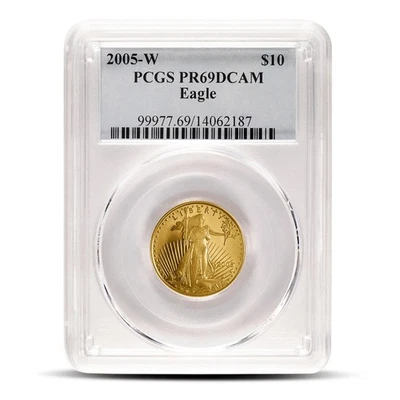 1/4 oz Proof American Gold Eagle Coin PCGS PR69 DCAM (Random Year) - Image 1 of 2