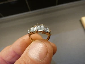 Topas Ring 9 kt Gold, Größe J, 2,4 g, QVC - Bild 1 von 8