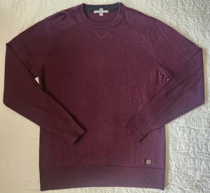 Smartwool Sweater Burgundy Merino Wool Blend Mens Med - Picture 1 of 8