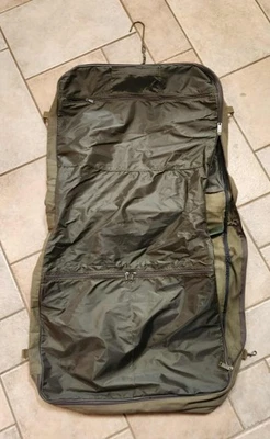 Jeep Wrangler Suit Garment Bag Rugged Travel Equipment Green and BrownCanvas - Image 1 of 2