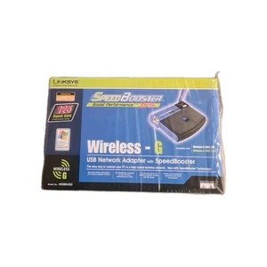 Linksys WUSB54GS-UK Wireless G USB Network Adapter With Speedbooster. Windows XP - Picture 1 of 7