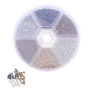 1 caja de cuentas para atar moscas de pesca: cuentas de 2 mm con materiales para hacer señuelos - Imagen 1 de 19