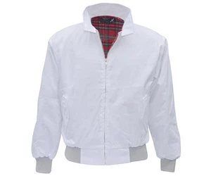 Original Harrington Jacke UK English Blouson Style White/Karofutter - Bild 1 von 2