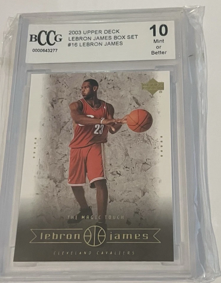 LEBRON JAMES #16 2003 Upper Deck BECKETT graded 10 ROOKIE card MINT - Image 1 of 1
