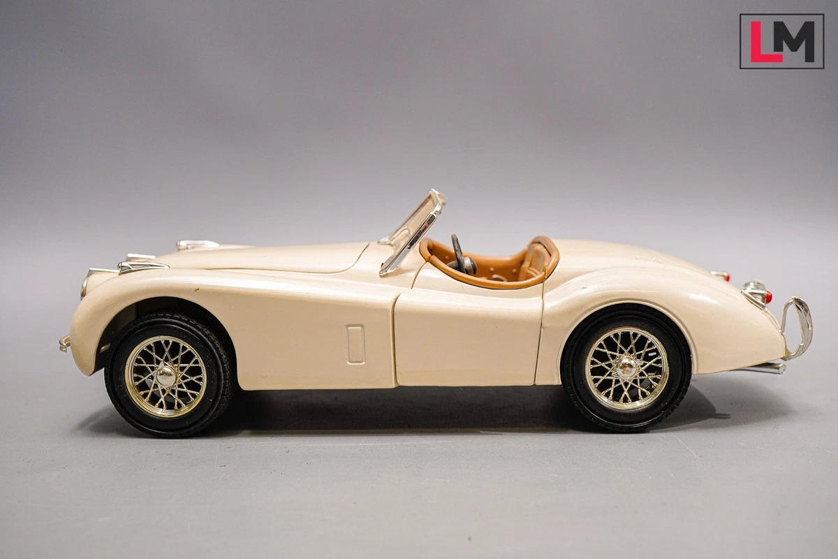 Schuco Jaguar XK 120 Modellauto 1:87 – Blau-metallic, Mit Beigem Interieur, Sammlerstück