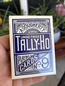 A. Dougherty Tally-Ho No.9 Complete Deck of Fan Back Playing Cards No Bar Code - Picture 1 of 10