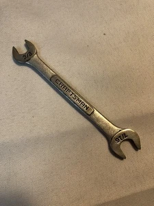 Craftsman Serie SAE -V- Chiave a estremità aperta 3/8" X 7/16" 44572 USA - Foto 1 di 3