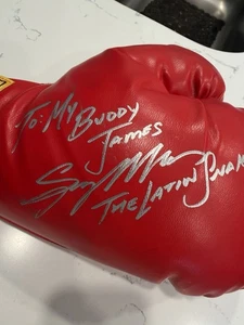 *SERGIO MORA*SIGNED*AUTOGRAPHED*EVERLAST*BOXING*HANDSCHUH LATEIN*SCHLANGE* - Bild 1 von 6