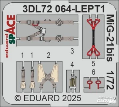 Eduard Accessories: MiG-21bis SPACE EDUARD in 1:72 [7397264] - Immagine 1 di 2