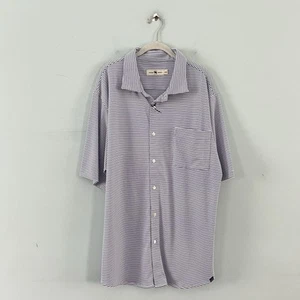 Camisa Onward Reserve Drift Azul Blanco Performance Seersucker Polo Abotonado XXL - Imagen 1 de 4