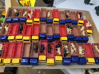 ЛОТ ИЗ 38 винтажных 1976 Lesney Matchbox Superfast No 71 прицеп для перевозки крупного рогатого скота с коровой - Изображение 1 из 4