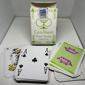 Cartas de Casino - Fiesta Rancho Las Vegas Nevada Usado Baraja Verde Lima - Imagen 1 de 4