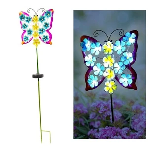Solar Butterfly Stake Light White - Picture 1 of 5