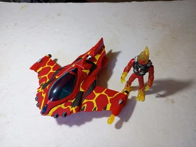 BEN 10 HEATBLAST COHETE VOLANTE VEHÍCULO FIGURA JUEGO RED DE DIBUJOS ANIMADOS CON FIGURA Foto 1 de 4