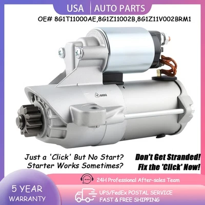 Starter For 2007-2019 Ford Explorer Edge Flex Taurus 10 Teeth 1.4KW 8G1T11000AA - Изображение 1 из 4
