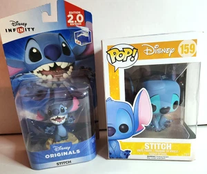 Set 2 Stitch - Disney Infinity 2.0 Originals Sealed Figure & Pop 159 new in pkg - Picture 1 of 10
