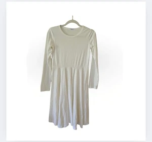 NEW Arshiner Kids White Dress Girl's 12/13 Years (160) Long Sleeves - Picture 1 of 6