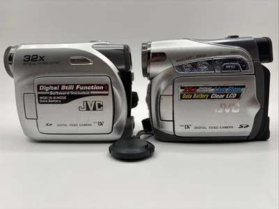 Lot Of 2 JVC GR-D395U & GR-D270U Mini DV Digital Camcorders For Parts Or Repair - Image 1 of 4